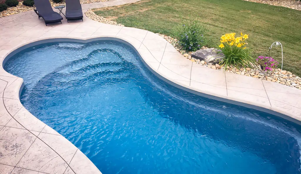 The Eclipse backyard swimming pool design by Leisure Pools