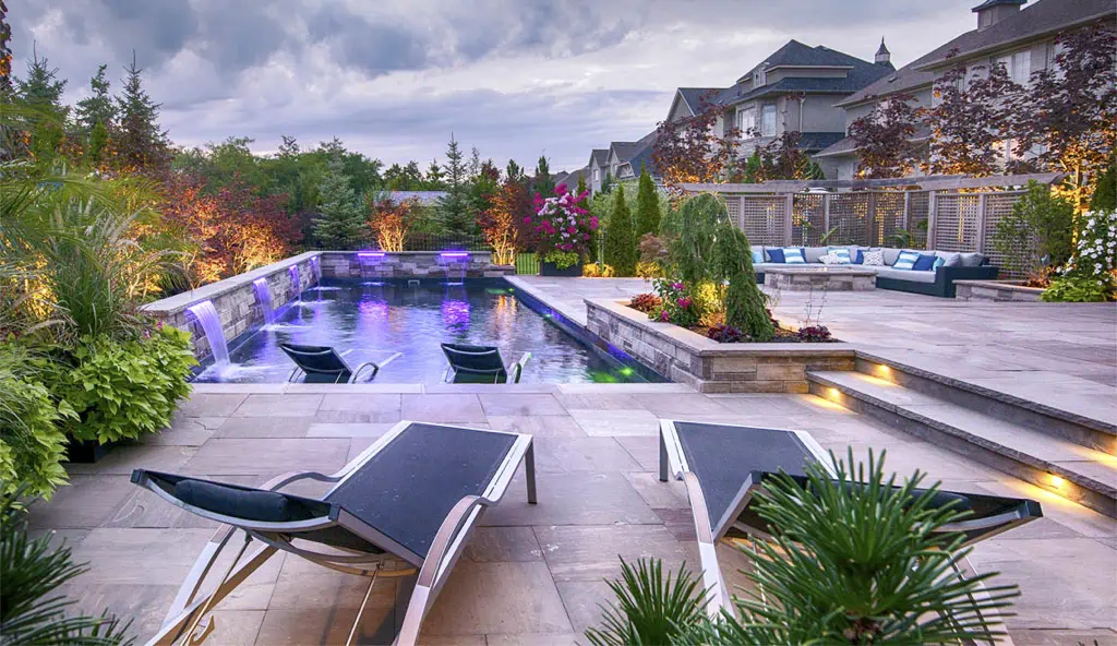 The Pinnacle fiberglass swimming pool design by Leisure Pools